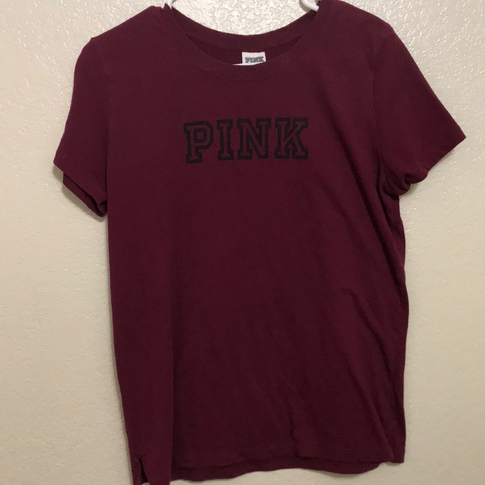 PINK Burgundy Shirt